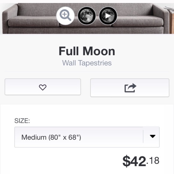 Moon tapestry 80”x68” - Picture 8 of 8